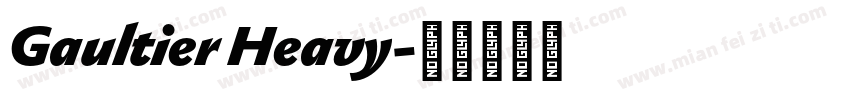 Gaultier Heavy字体转换